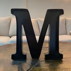 Letter M wine cork holder